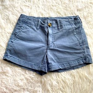 American Eagle woman shorts , size 2, midi shorts. Blue